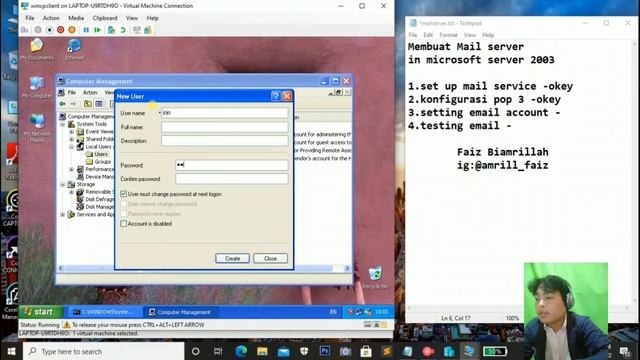 Konfigurasi Mail server pada Microsoft server 2003 | Faiz biamrillah смотреть онлайн