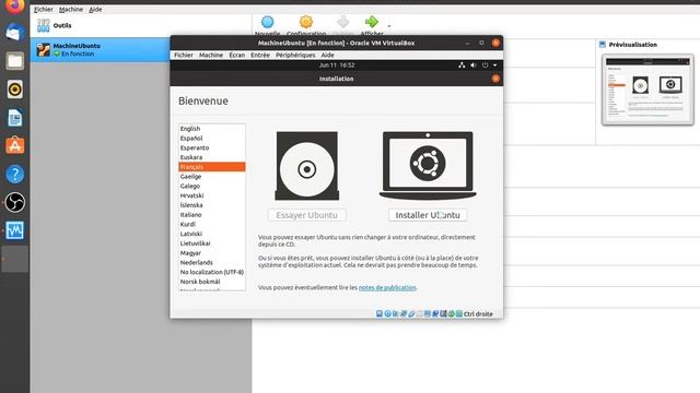 Installation d'Ubuntu 20.04 sur VirtualBox смотреть онлайн