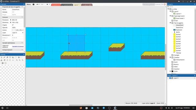 Tutorial #7 Construct 3 (ITA) - Come creare dei checkpoint per i livelli смотреть онлайн