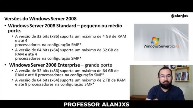 Aula de Administração de Redes - Versões do Windows Server смотреть онлайн
