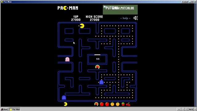 Packman game (Windows98 Operating System) смотреть онлайн