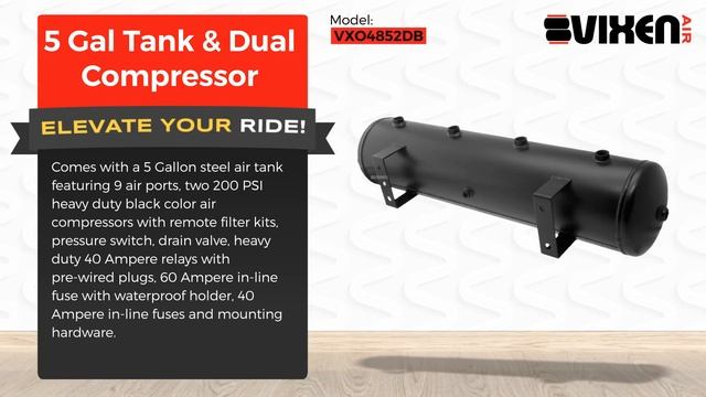 📢 VIXEN AIR VXO4852DB 5 Gal Tank & Dual Compressor 🔥 смотреть онлайн