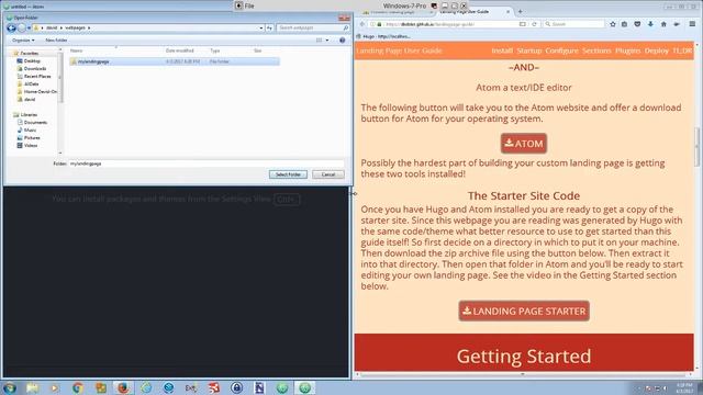 Get Starter Site Folder - On Windows смотреть онлайн