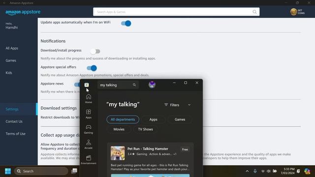 using windows subsystem for android and amazon appstore after removal from microsoft store смотреть онлайн
