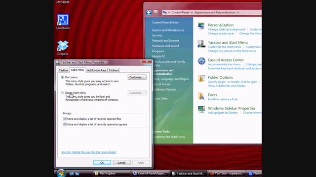 How to get the classic start menu in vista смотреть онлайн