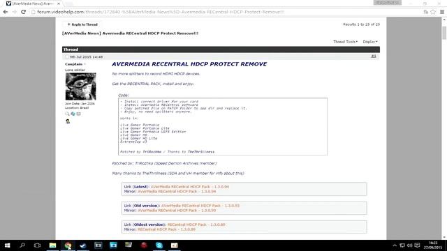 Como Remover o HDCP das Placas de Captura da Avermedia sem Splitters (PT-BR) смотреть онлайн