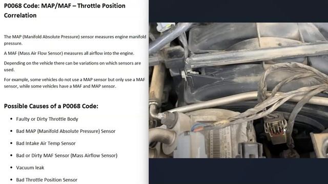 Causes and Fixes P0068 Code: MAP/MAF – Throttle Position Correlation смотреть онлайн