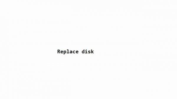 replace disk failed through megaraid manager | IBM system X