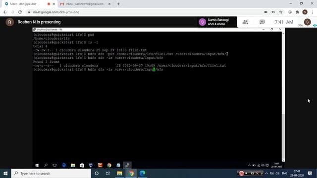HDFS Commands 1 смотреть онлайн