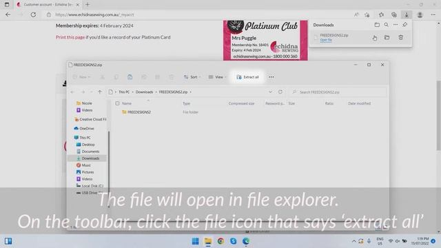 How to download, extract & transfer files in Microsoft Edge on Windows 10 | Echidna Sewing смотреть онлайн