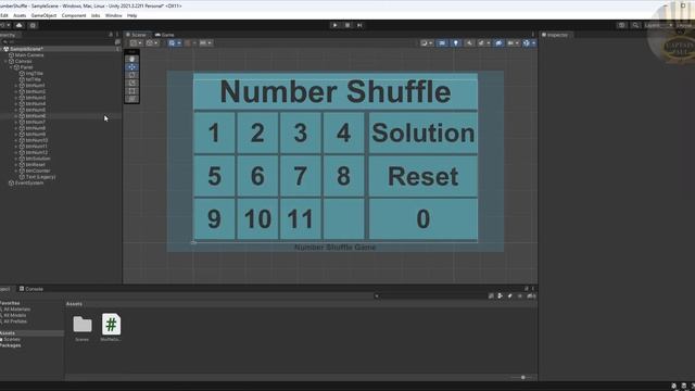 How to Create a Number Shuffle Game in Unity using Functions in C# - Part 3 of 3 смотреть онлайн
