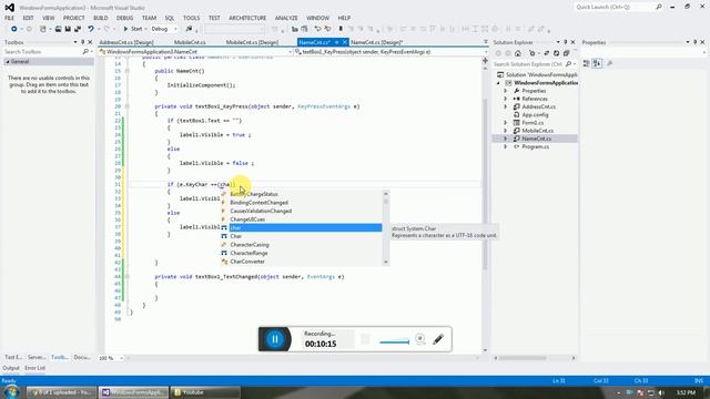 Creating UserControl in C#.net смотреть онлайн