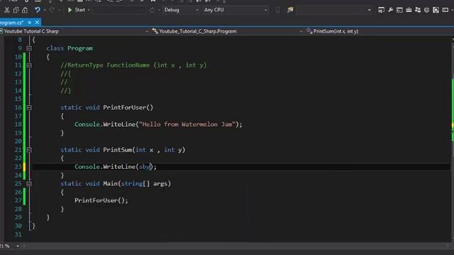 C# Tutorial 15 - Function With Return and Function With parameters смотреть онлайн