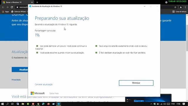 Windows 10 21H1 Não Chegou no Windows Update? [Como Instalar Com Link Oficial da Microsoft] смотреть онлайн
