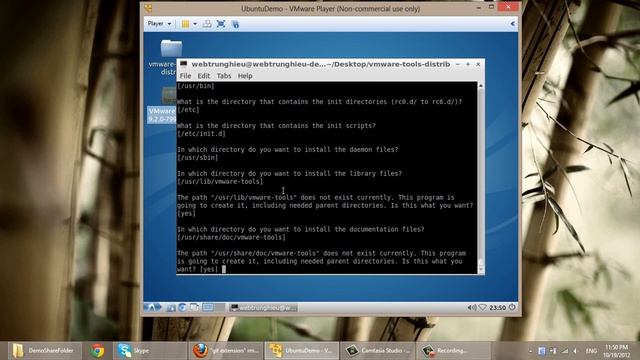 How to share folder in VMWare Player with linux guest OS смотреть онлайн