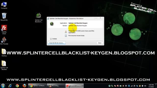 Splinter Cell Blacklist Key Generator Works 100% смотреть онлайн