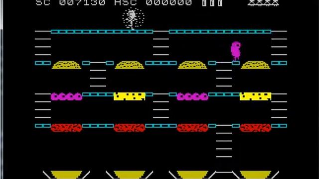Mr. Wimpy The Hamburger Game - Sinclair ZX Spectrum - emulador Fuse 1.2.2 - testeado Windows 7 x64 смотреть онлайн