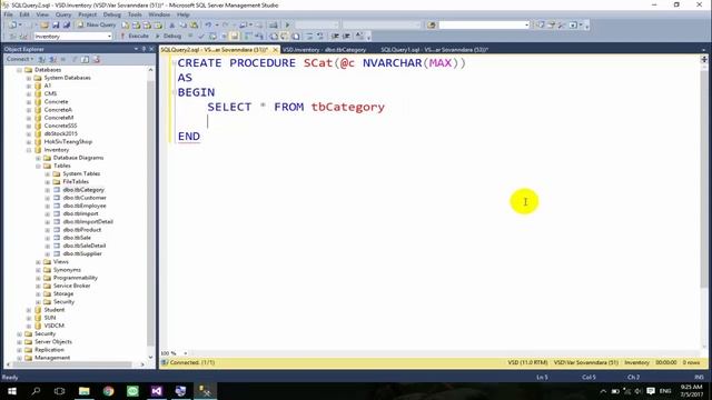 C# Tutorial - How to call store procedure insert update tbCategory [Part XVII] | C# Programming смотреть онлайн