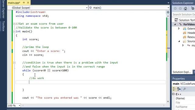 Input Validation Loop смотреть онлайн
