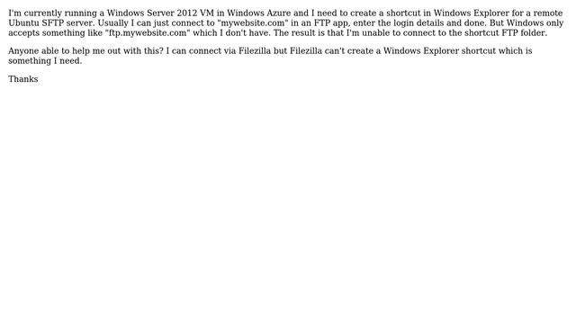 How to create an SFTP folder shortcut in Windows Explorer? смотреть онлайн