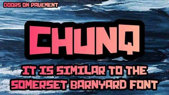 Chunq - A default display font + Similar to Somerset Barnyard смотреть онлайн