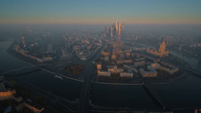 Футаж коптер Красивой Москвы 
Moscow Sunrise Drone Of Pushkin Fly Team #сезонконтентаRUTUBE