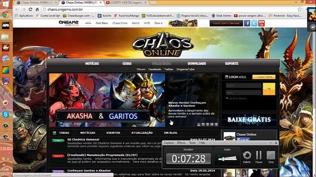 Problemas no Chaos Online Brasil смотреть онлайн