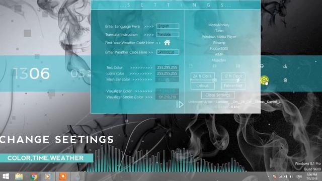 Rainmeter Menta Theme 2018 || Windows Desktop Customization смотреть онлайн