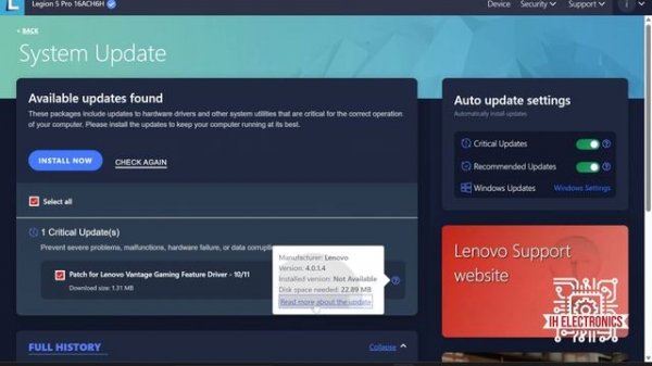 Patch for Lenovo Vantage Gaming Feature Driver 10/11 4.0.1.4