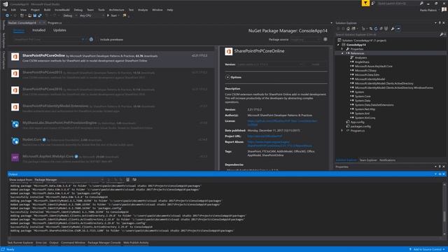 Using PnP Sites Core (CSOM) component from the Nuget Gallery смотреть онлайн