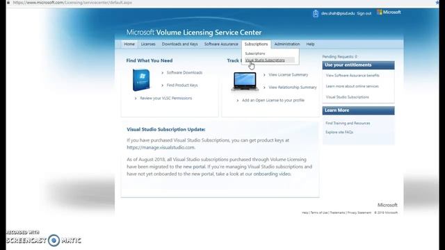Microsoft Visual Studio Subscrption issue смотреть онлайн