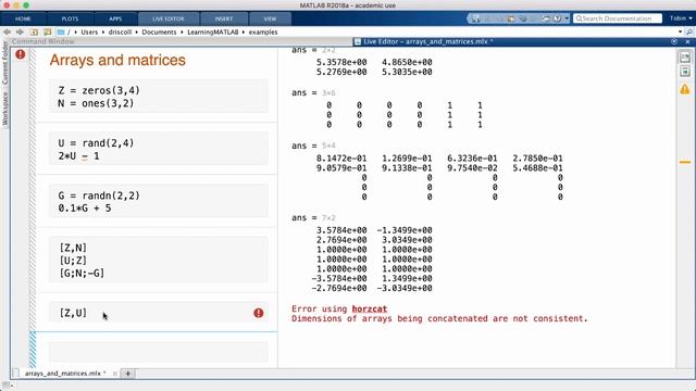 Arrays And Matrices #MatLab #MathWorks #Simulink || Form Begineers To Advanced ||