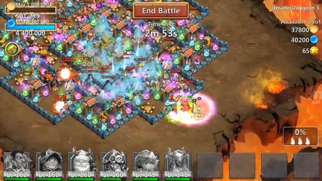 Insane dungeons 3-9 and 3-10 100% f2p ! New moxie flag doing its job | castle clash | смотреть онлайн