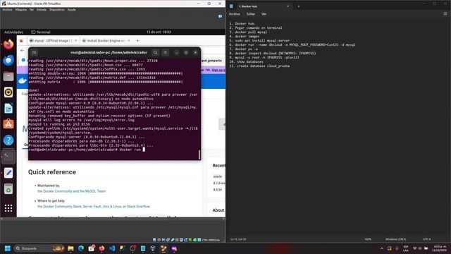 INSTALAR MySQL DOCKER En Máquina Virtual UBUNTU смотреть онлайн