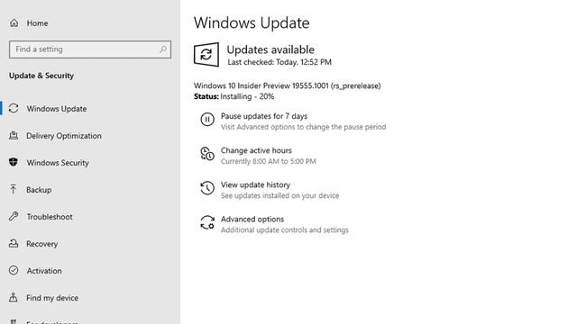Microsoft libera la Build 19555 de Windows 10 20H2 смотреть онлайн