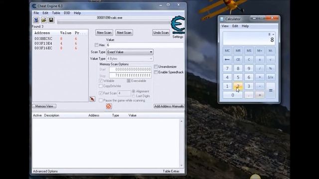Basic example with CheatEngine #1 - Calc смотреть онлайн