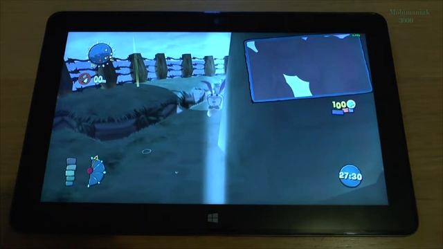 1# Worms Ultimate Mayhem test on tablet Intel Core M-5Y71 new Dell Venue 11 Pro 7140 смотреть онлайн