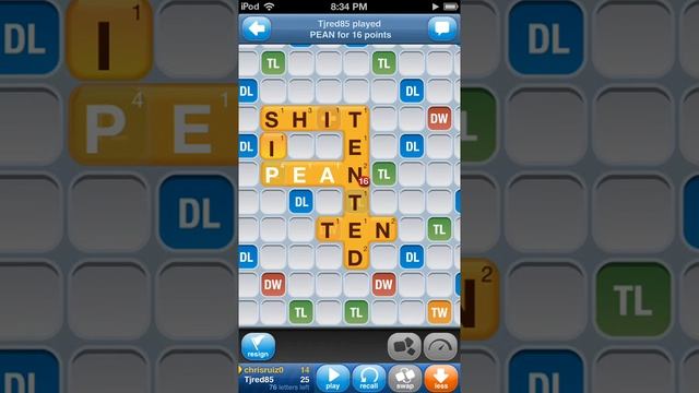 Words with Friends gameplay ipod touch 9 смотреть онлайн
