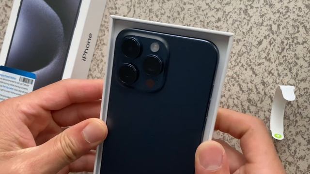 UNBOXING iPhone 15 PRO MAX BLUE TITANIUM - New Apple iPhone смотреть онлайн