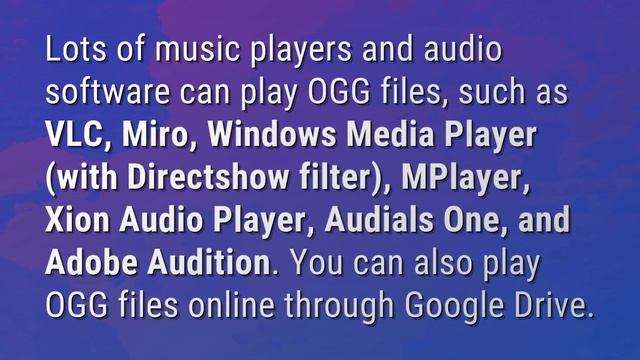 Who uses OGG? смотреть онлайн