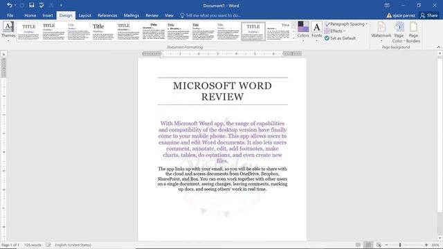 Microsoft Word Design Tab All Functions | Learn Microsoft Word | Microsoft Word смотреть онлайн