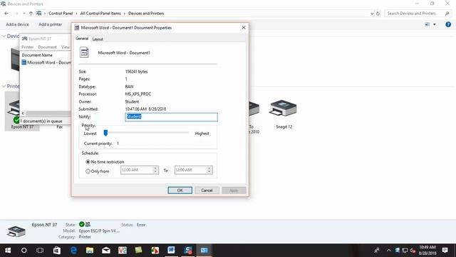 Priority printer смотреть онлайн