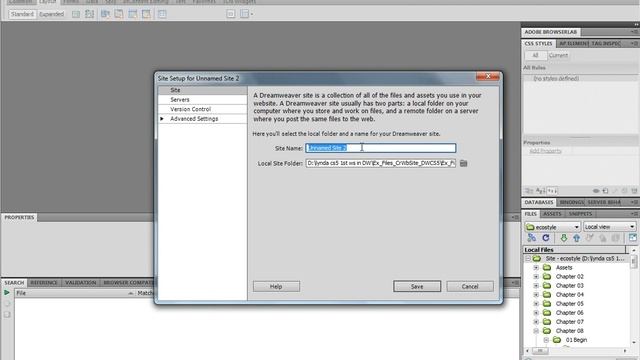 Part 2 - setting up DW environment - site.wmv смотреть онлайн