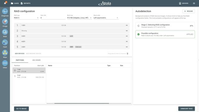RAID 5 imaging with a missing device смотреть онлайн