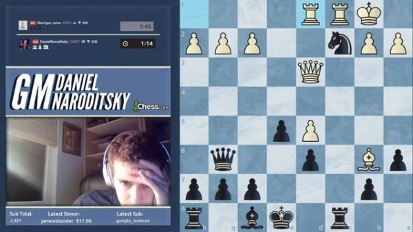 Шахматы. Игра с GM Daniel Naroditsky