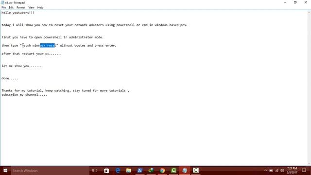 How To : Reset Network Adapters Using Command Prompt / Powershell For Win10/8/8.1/7 смотреть онлайн