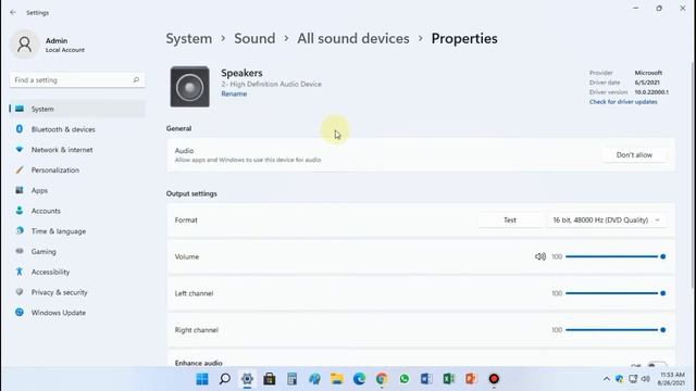 How to enable Enhance audio on Windows 11 смотреть онлайн