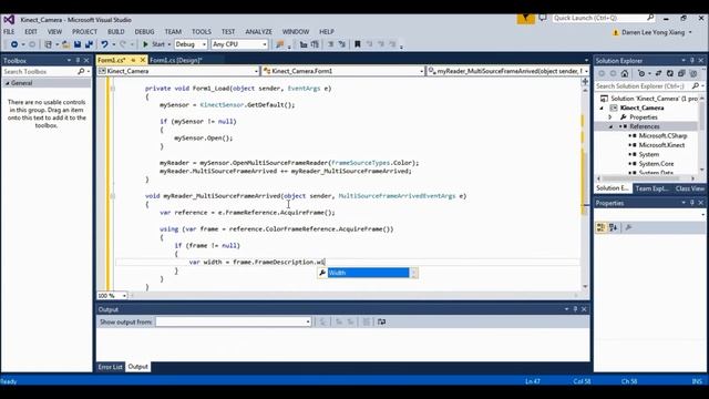 [C# Winforms Kinect] Part 3 - Using the Kinect Camera смотреть онлайн