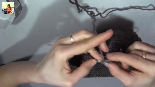 Детская шапка с ушками и шарф. Часть 3. Вяжем шарф. смотреть онлайн