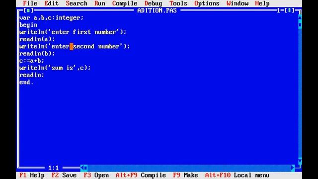 Turbo Pascal 7 for windows смотреть онлайн